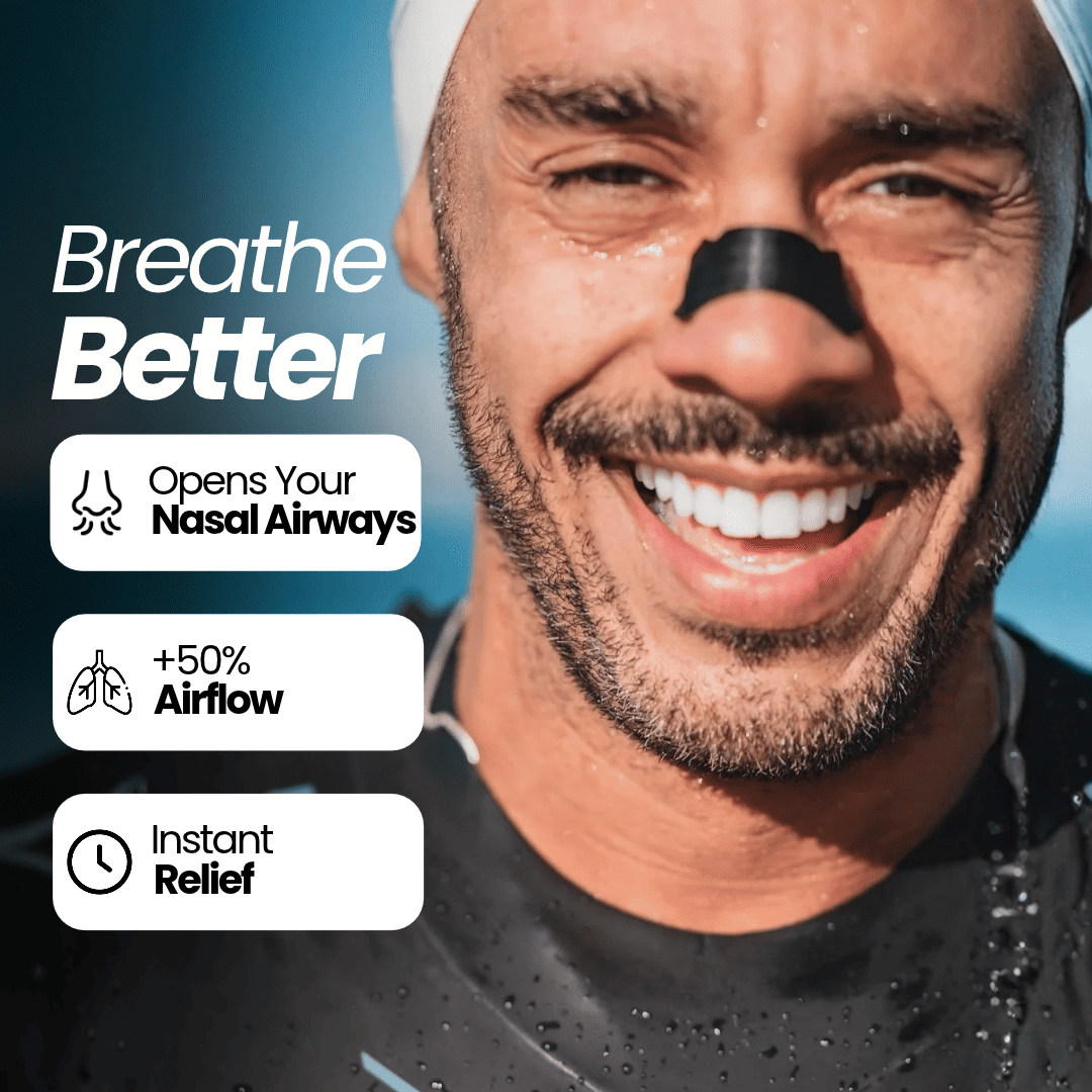 Pack Fitas Nasais by Silencio: black nasal strips to open your nasal passages in training and in your sleep (image 2)